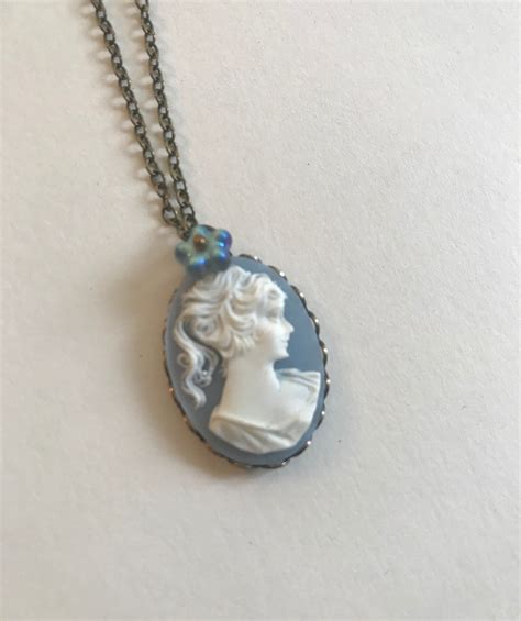 blue cameo necklace|blue cameo jewelry brooch.